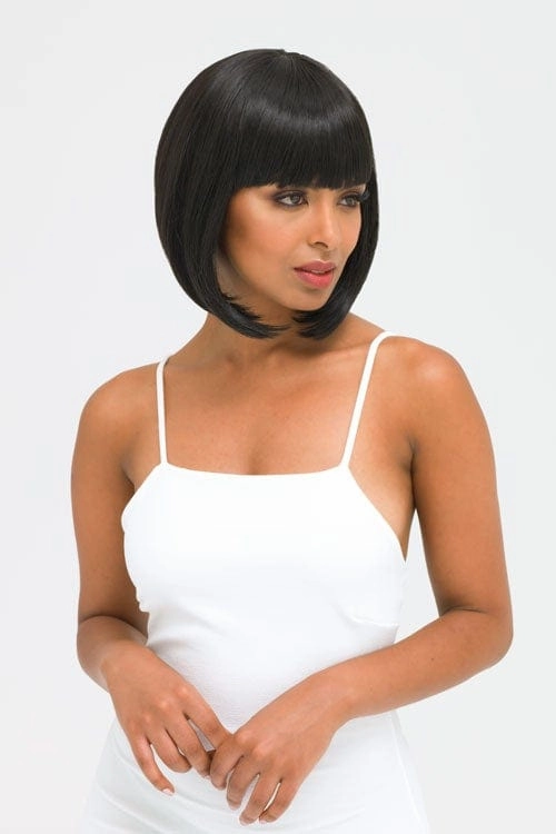Black inverted bob wig: Chloe