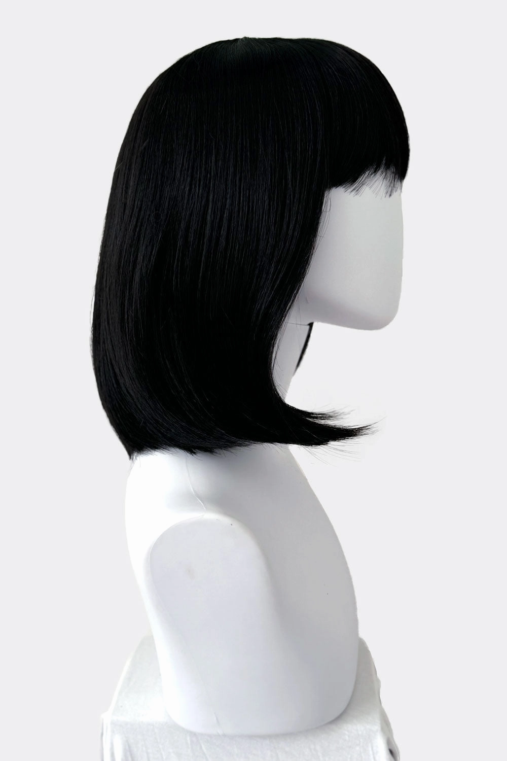 Black long bob wig, shoulder length: Evie