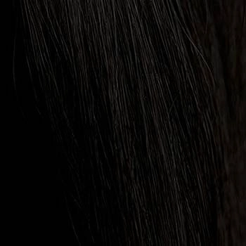 Black long wavy bob (lob) wig with swept fringe: Eleena