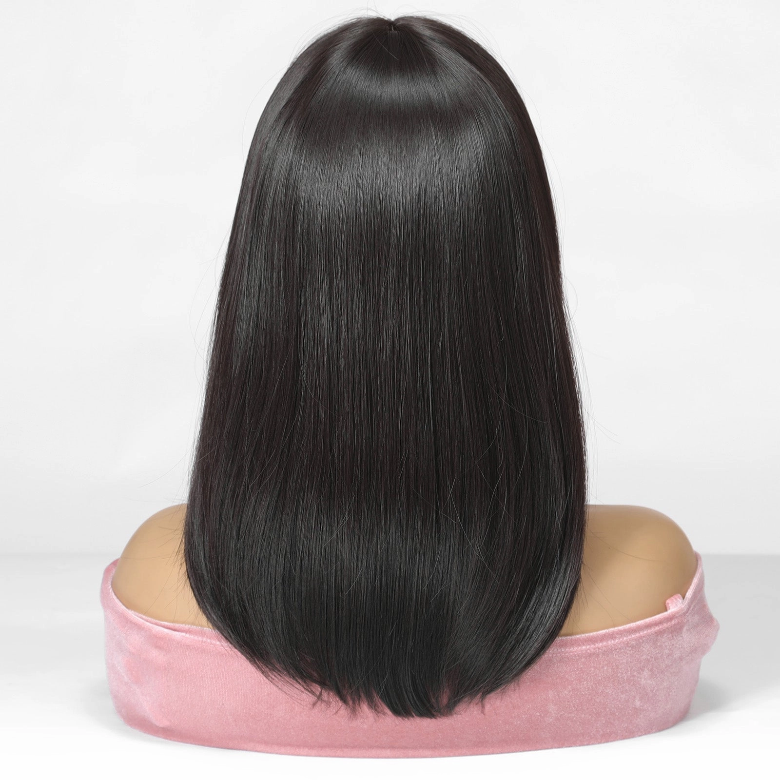 Black Mid-Length Wig- MARKETPLACE