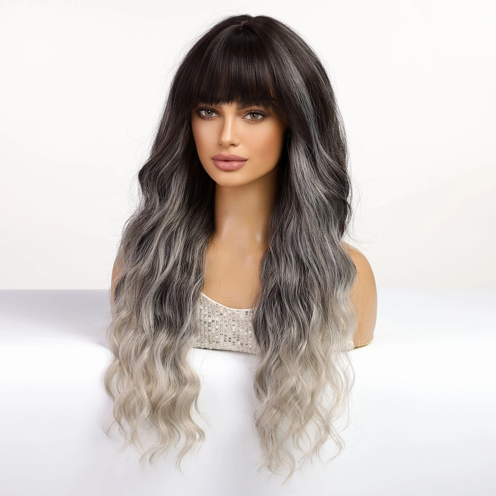 Black to Silver Ombre Wig - MARKETPLACE