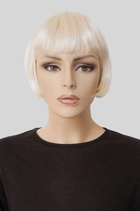 Blonde 1920s bob wig, short, Louise Brooks style: Agyness