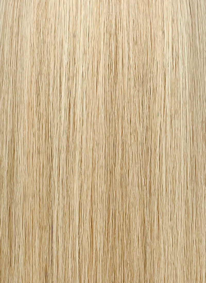 Blonde Curtain Bangs Straight Lace Front Synthetic Wig LF3336