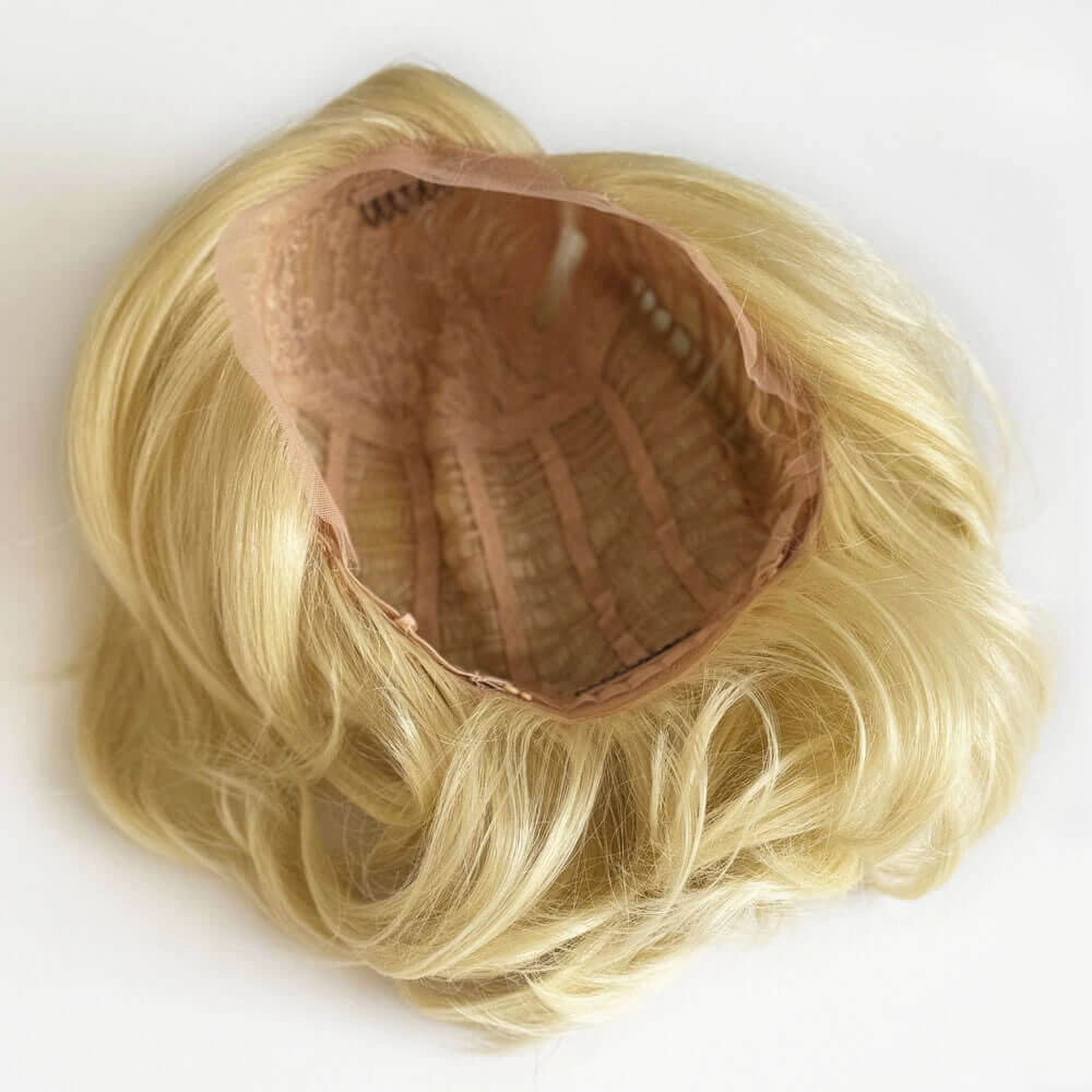 Blonde lacefront wig, pinup/vintage style, mid length, hollywood elegance: Norma Jeane