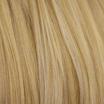 Blonde long bob wig with short fringe: Gloria