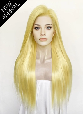 Blonde Straight Lace Front Synthetic Wig LW4058