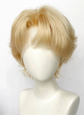 Blonde Wavy Lace Front Synthetic Men's Wig LF6111