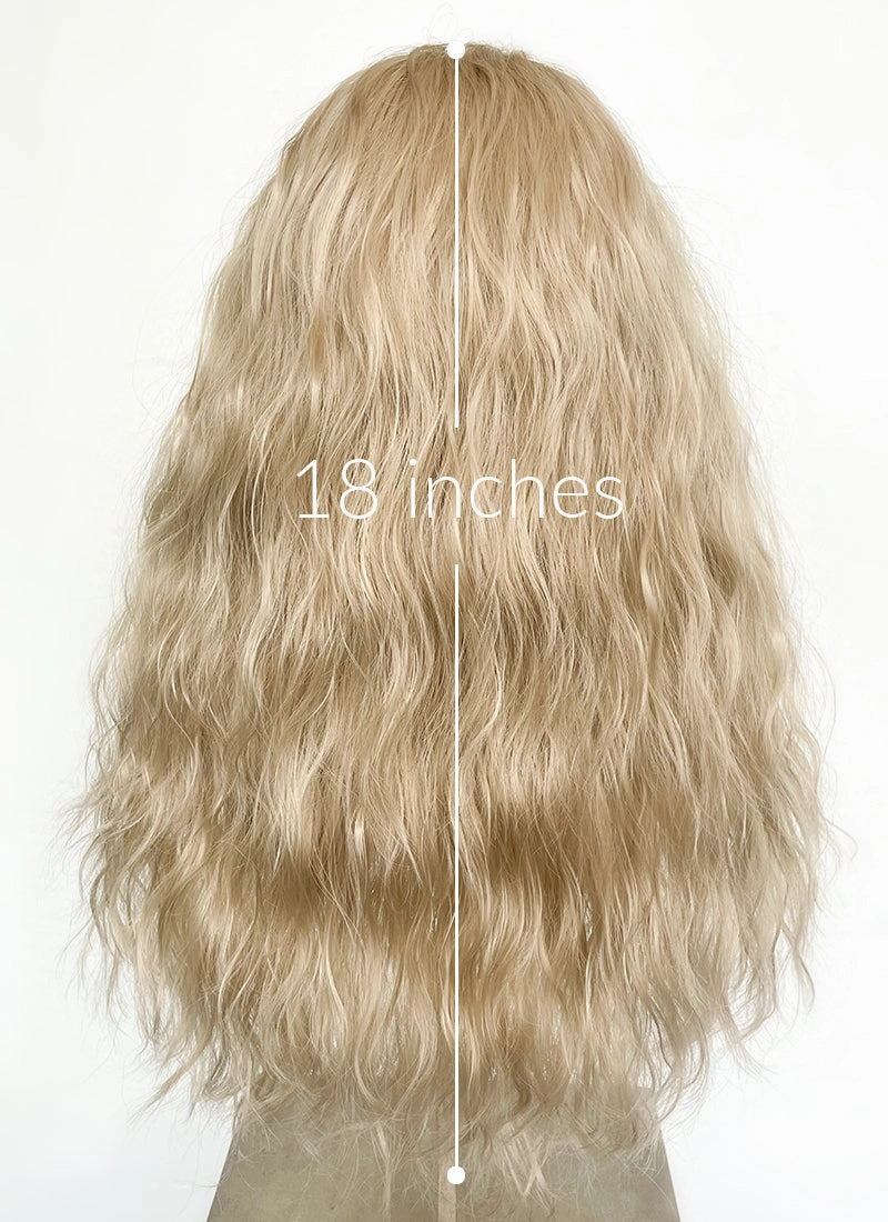 Blonde Wavy Lace Front Synthetic Wig LFK5544