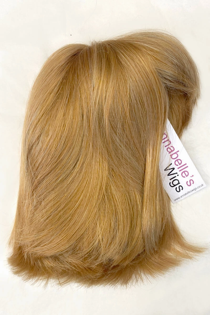 Blunt blonde bob wig with fringe: Gracie