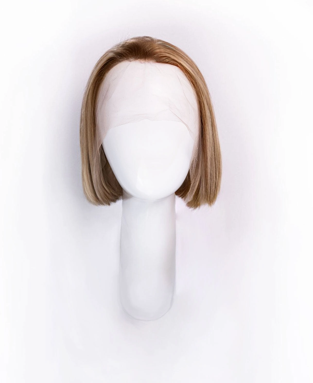 bob human wig - 10" blonde highlights.