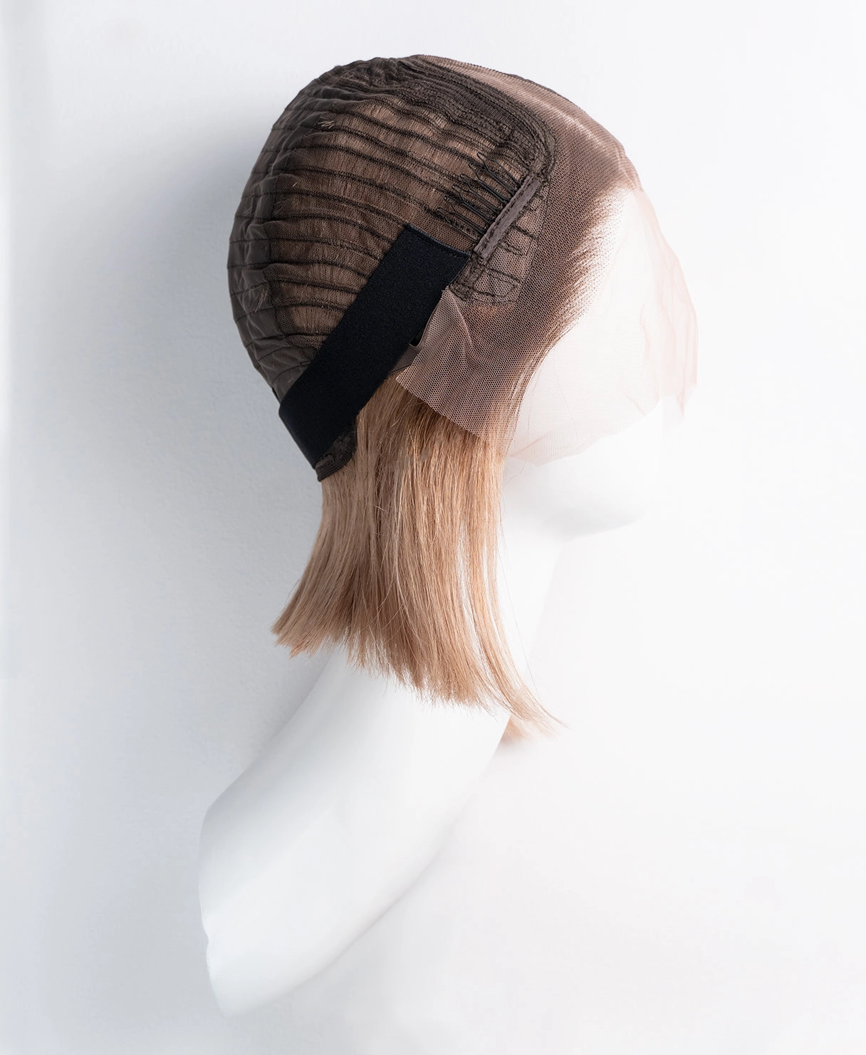 bob human wig - 10 rooted ash blonde.