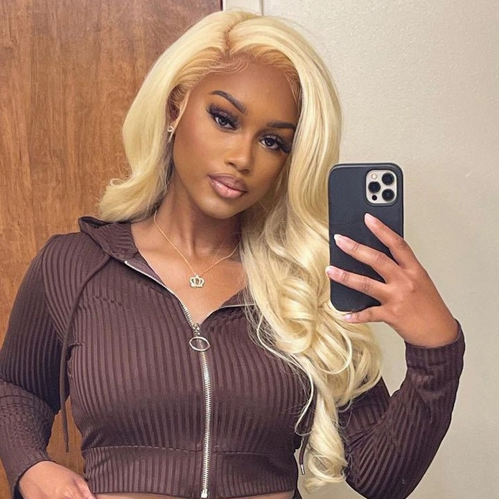 Body Wave 613 Hair Lace Frontal Wig Glueless HD Lace Human Hair Wigs With Baby Hair