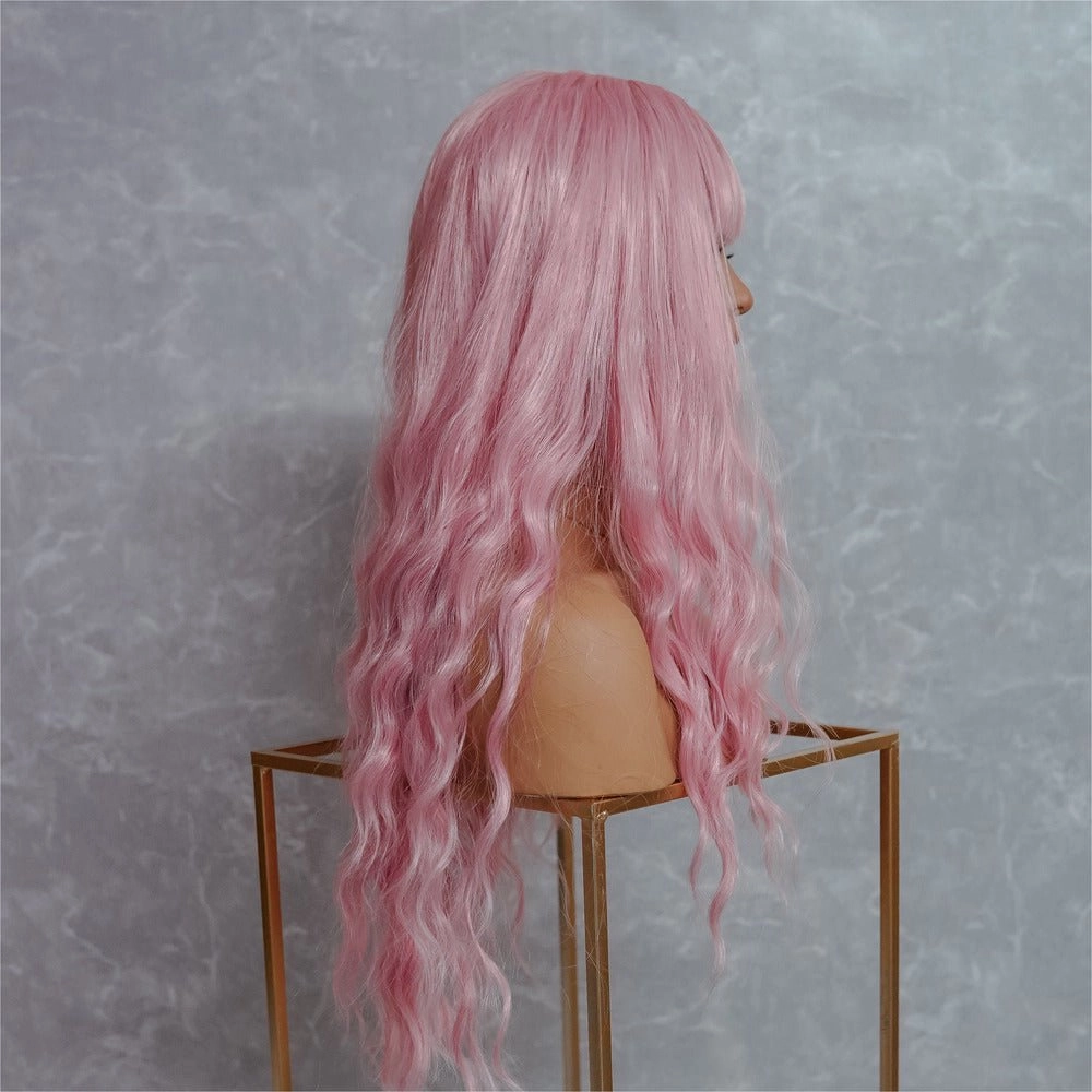 BONNIE Pink 22" Fringe Wig