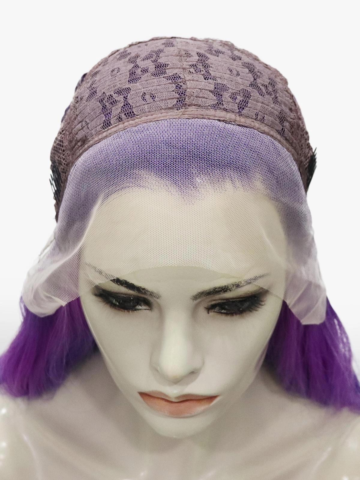 Brandi Queen-Purple And Blue Ombre Long Wave Lace Front Synthetic Wig-S73-2204-raise