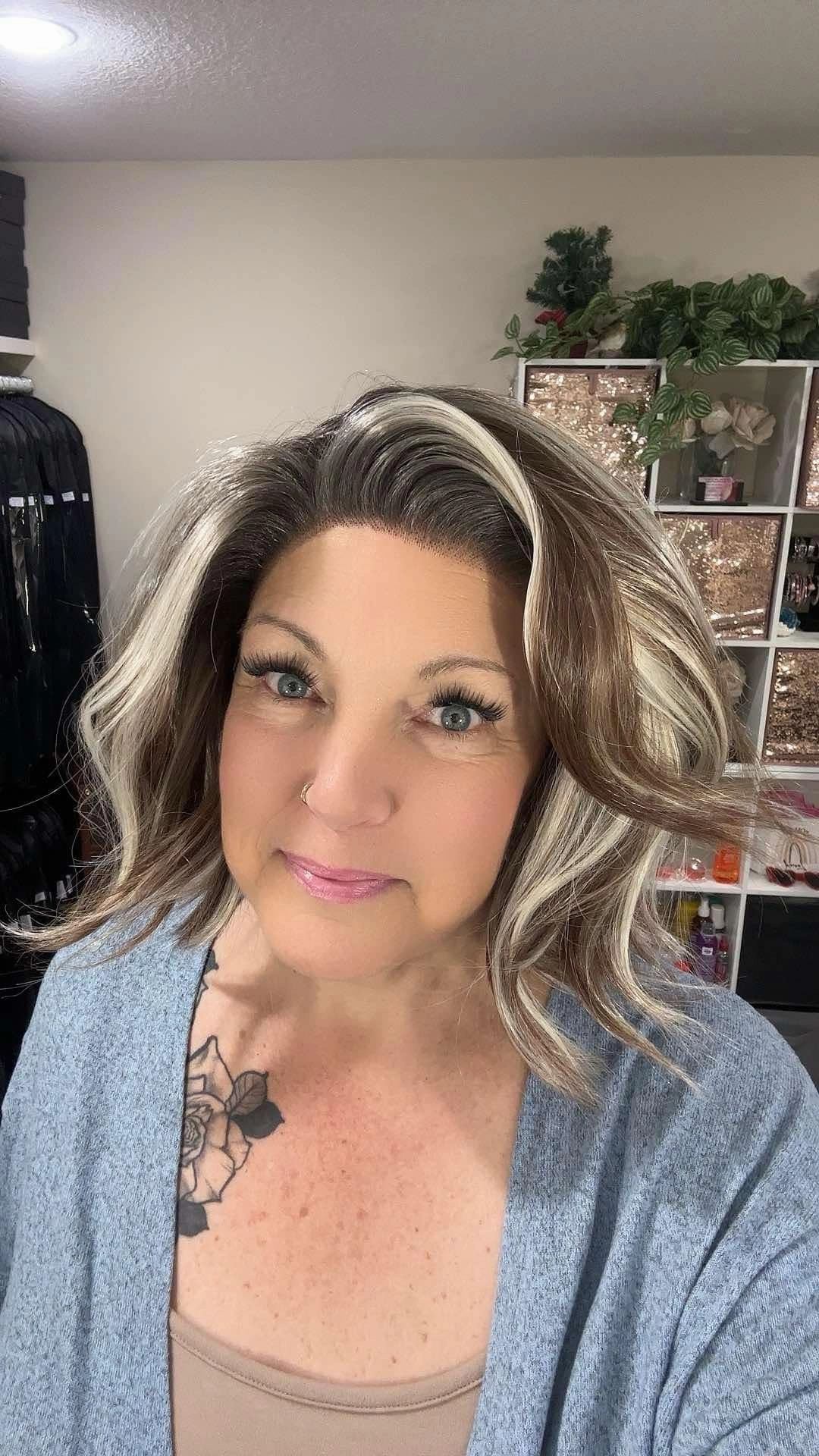 Brenda Collection-Abby Brown and Blonde Highlight Bob lace Front wig 13*3 -K111-2429