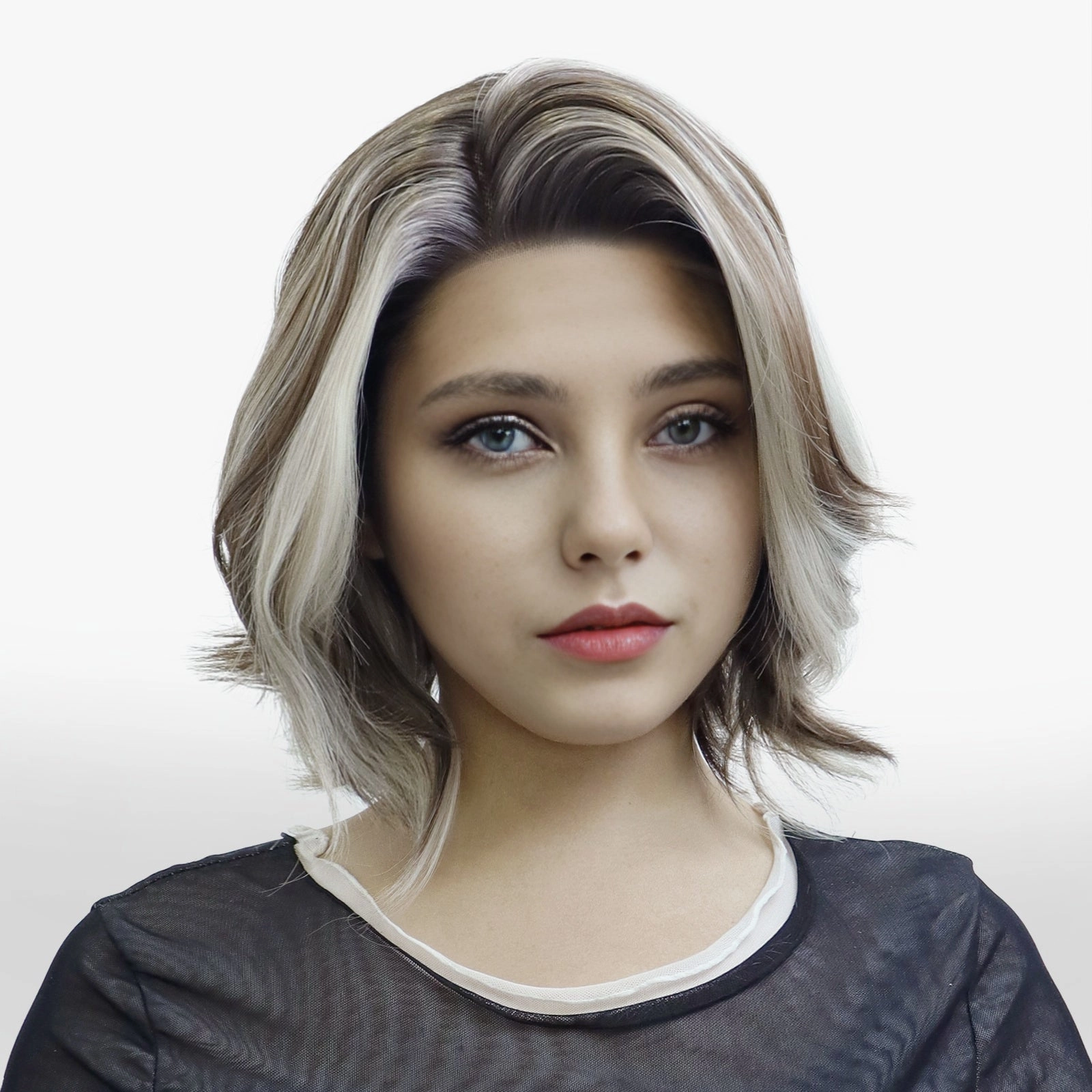 Brenda Collection-Abby Brown and Blonde Highlight Bob lace Front wig 13*3 -K111-2429