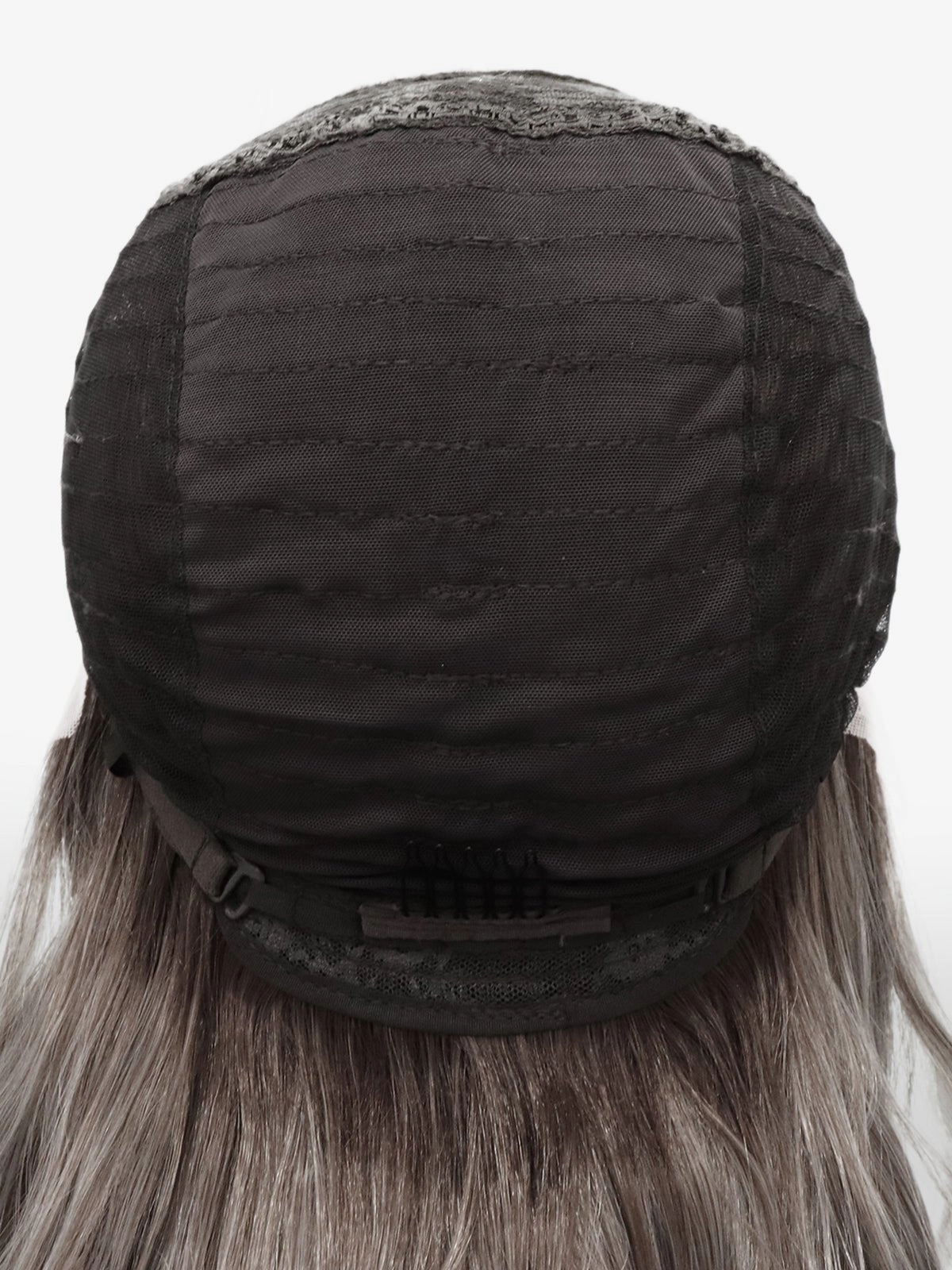 Brenda Collection-Elena-New Ash Blonde with soft rooting Curly 26inches 13*4 Free Parting lace Front wig