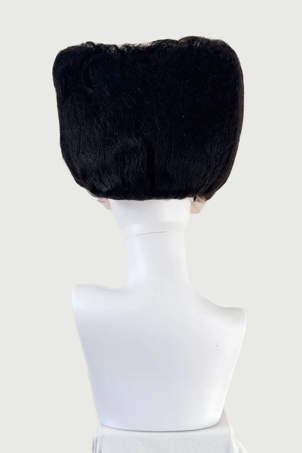 Bride of Frankenstein lacefront wig, black with platinum streaks: Eva