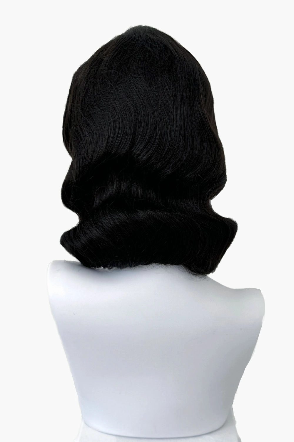 Brown 1940s pinup style wig, with finger waves: Honey