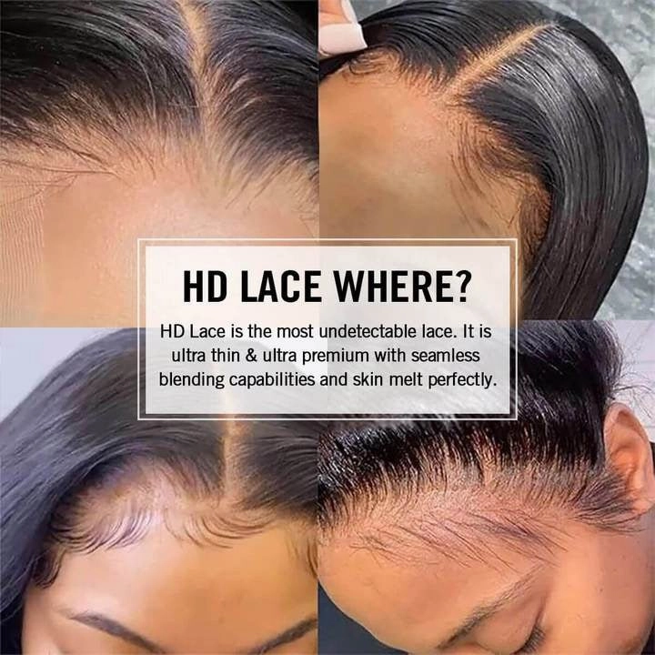 Brown Hair Bob Wig Body Wave Hair HD Lace Wig Highlight Blonde Glueless Pre Plucked Human Hair Wigs