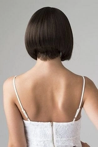Brown inverted bob wig: Colette