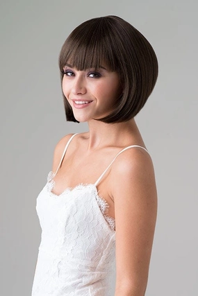 Brown inverted bob wig: Colette
