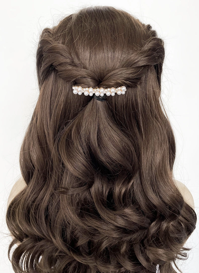 Brunette Braided Lace Front Synthetic Wig LF2084