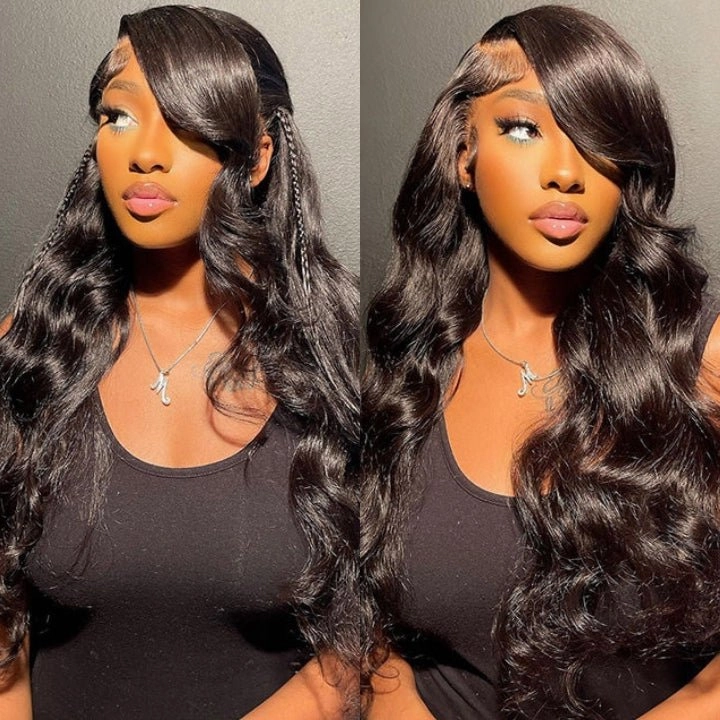 Buy 1 Get 1 Free:13x4 Body Wave Hair HD Transparent Lace Front Wig - Flash Sale