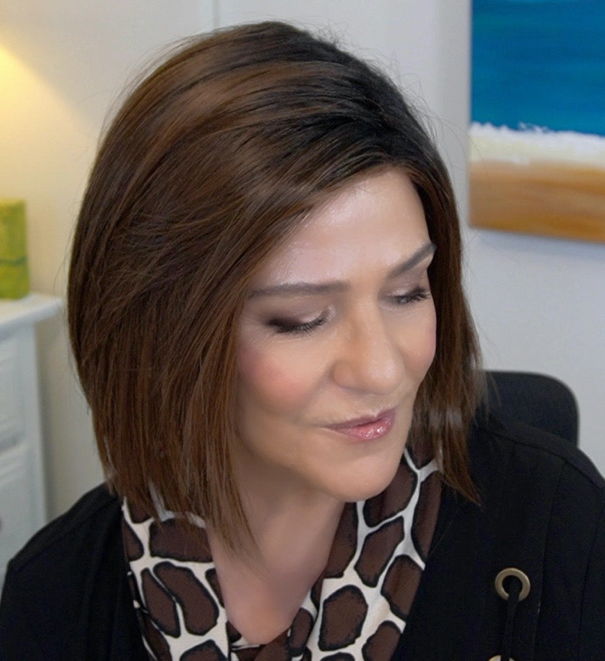 Caf Chic Wig by Belle Tress | Heat Friendly Synthetic Hair | Average Cap