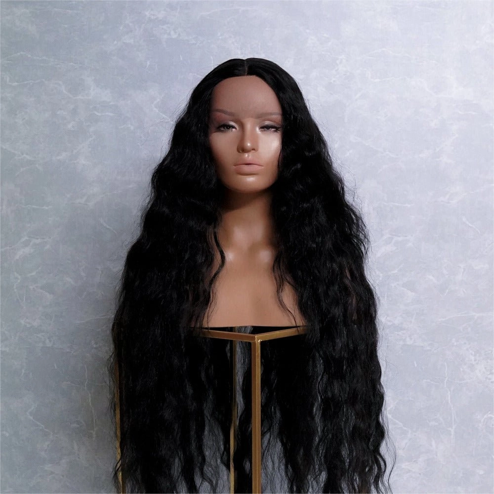 CARDI 40" Black Lace Front Wig