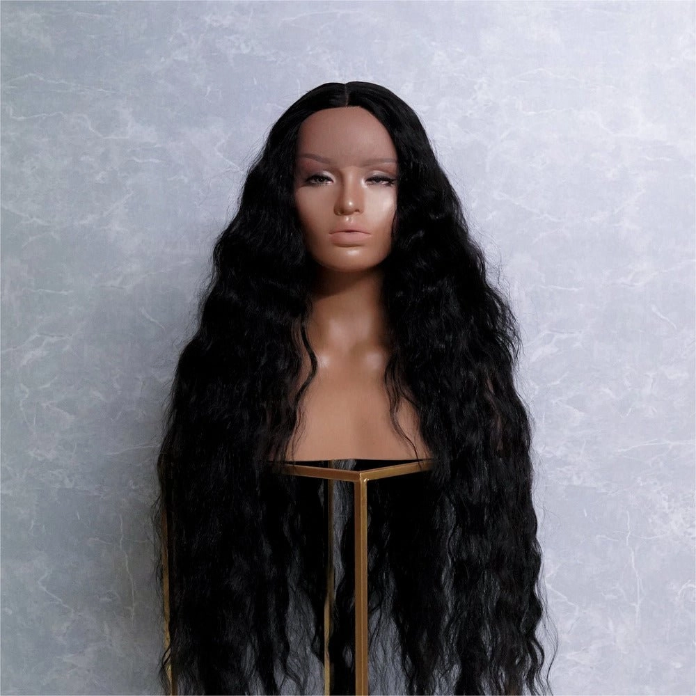 CARDI 40" Black Lace Front Wig