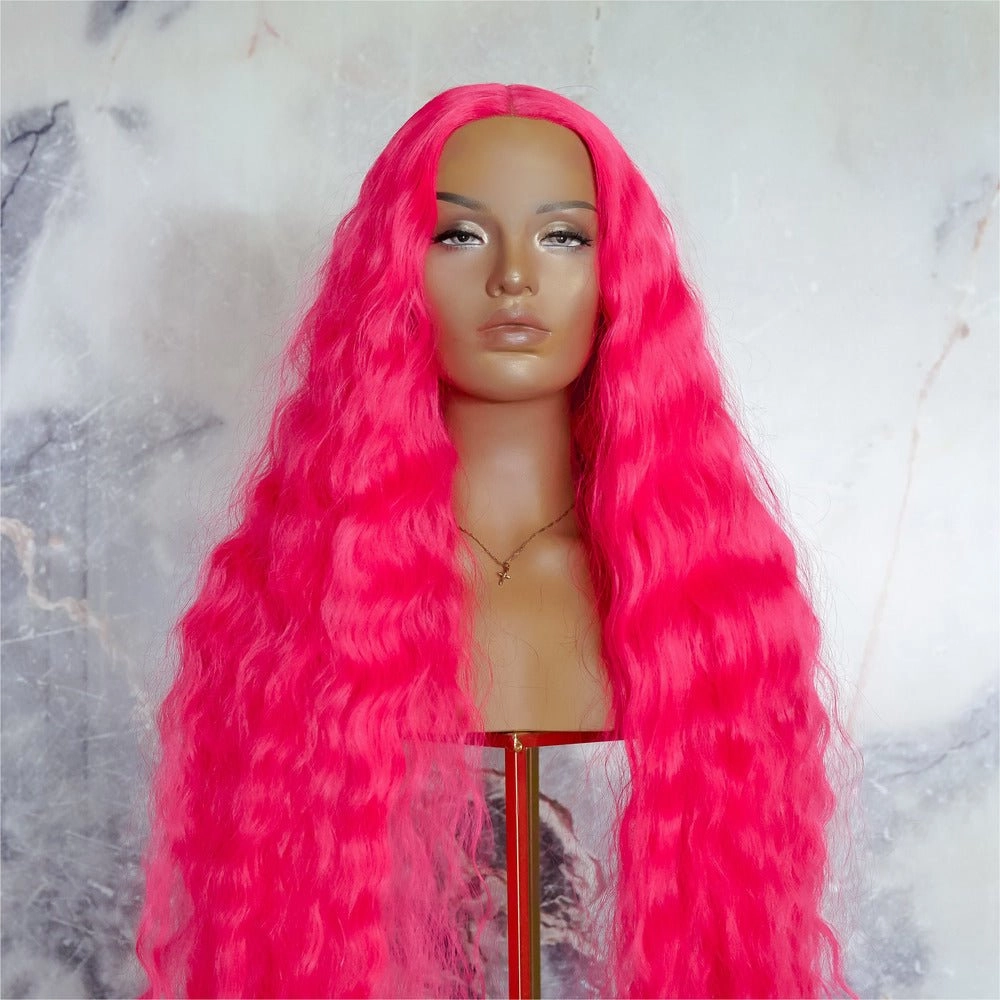 CARDI 40" Neon Pink Lace Front Wig