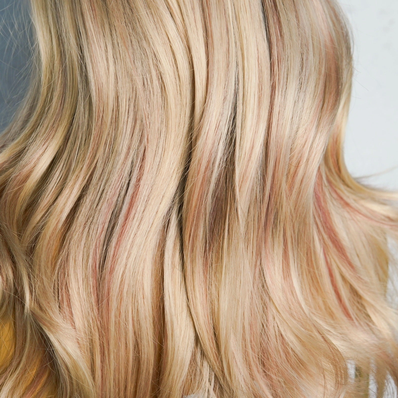 CARLY Ombre with Pink Lowlights Fringe Wig