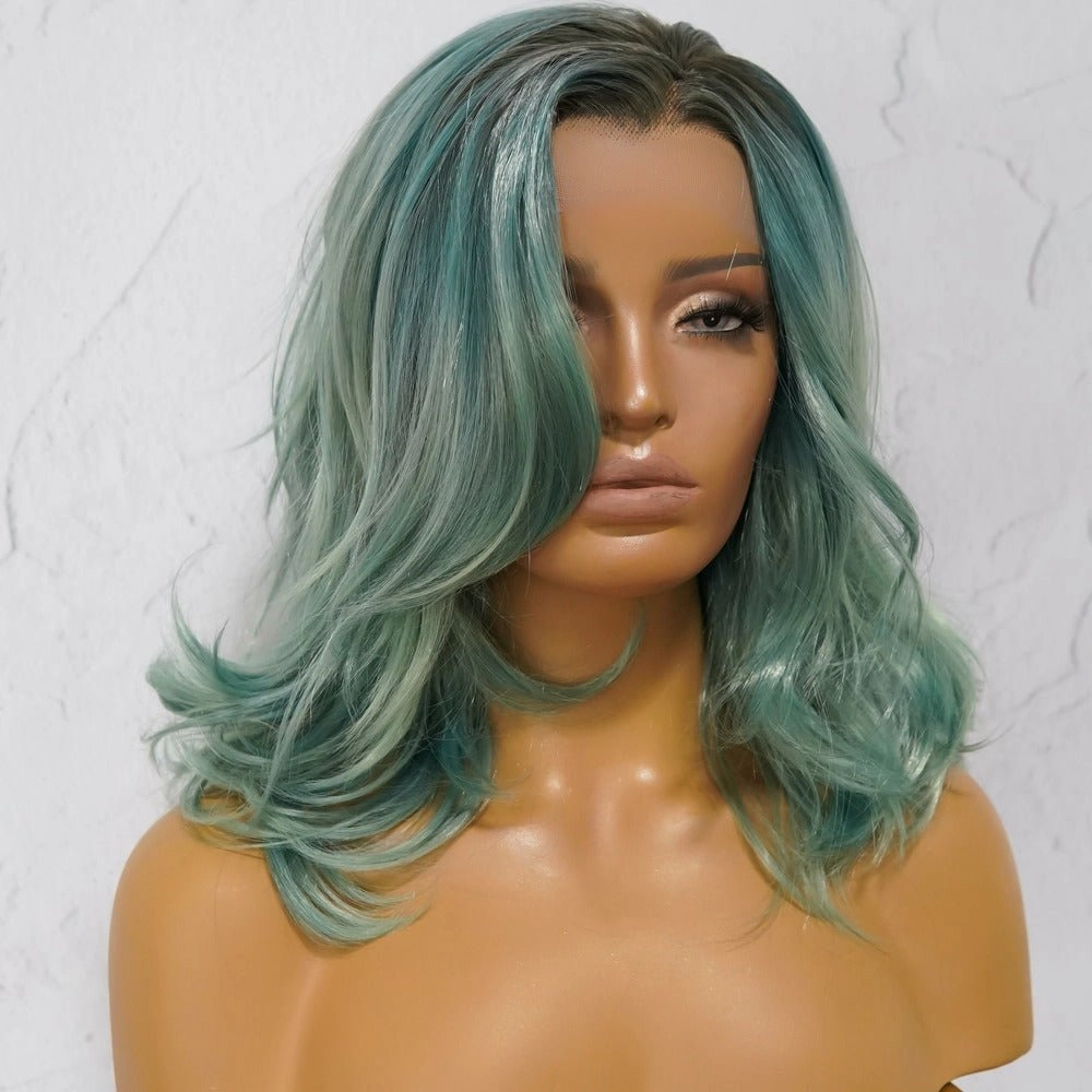 CAROLINE Ombre Blue Lace Front Wig
