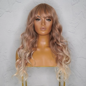 CARRIE Blonde Ombre Fringe Wig