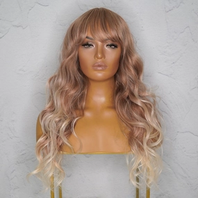 CARRIE Blonde Ombre Fringe Wig