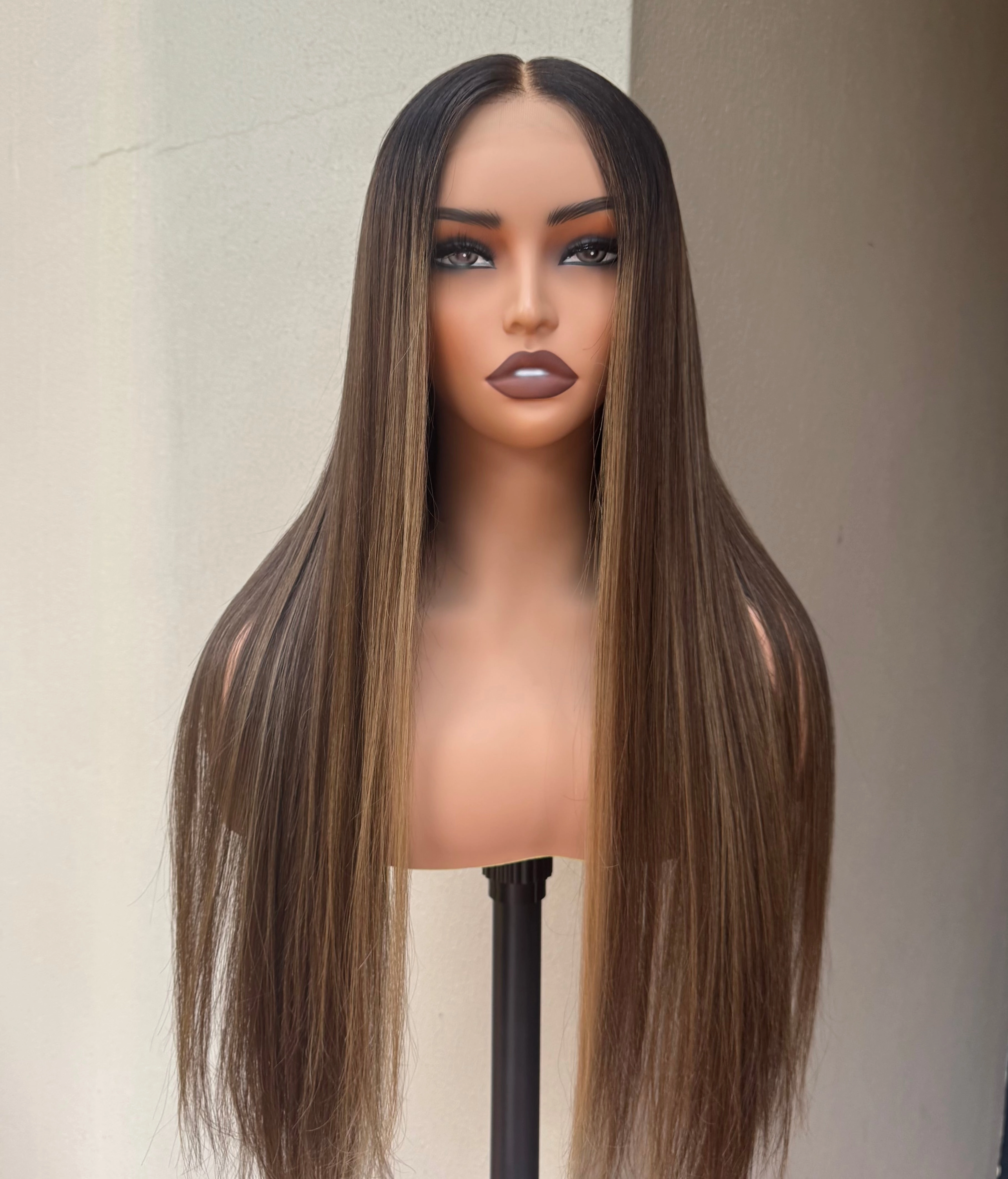 CARTER Lived In Brunette Human Hair Lace Front Wig
