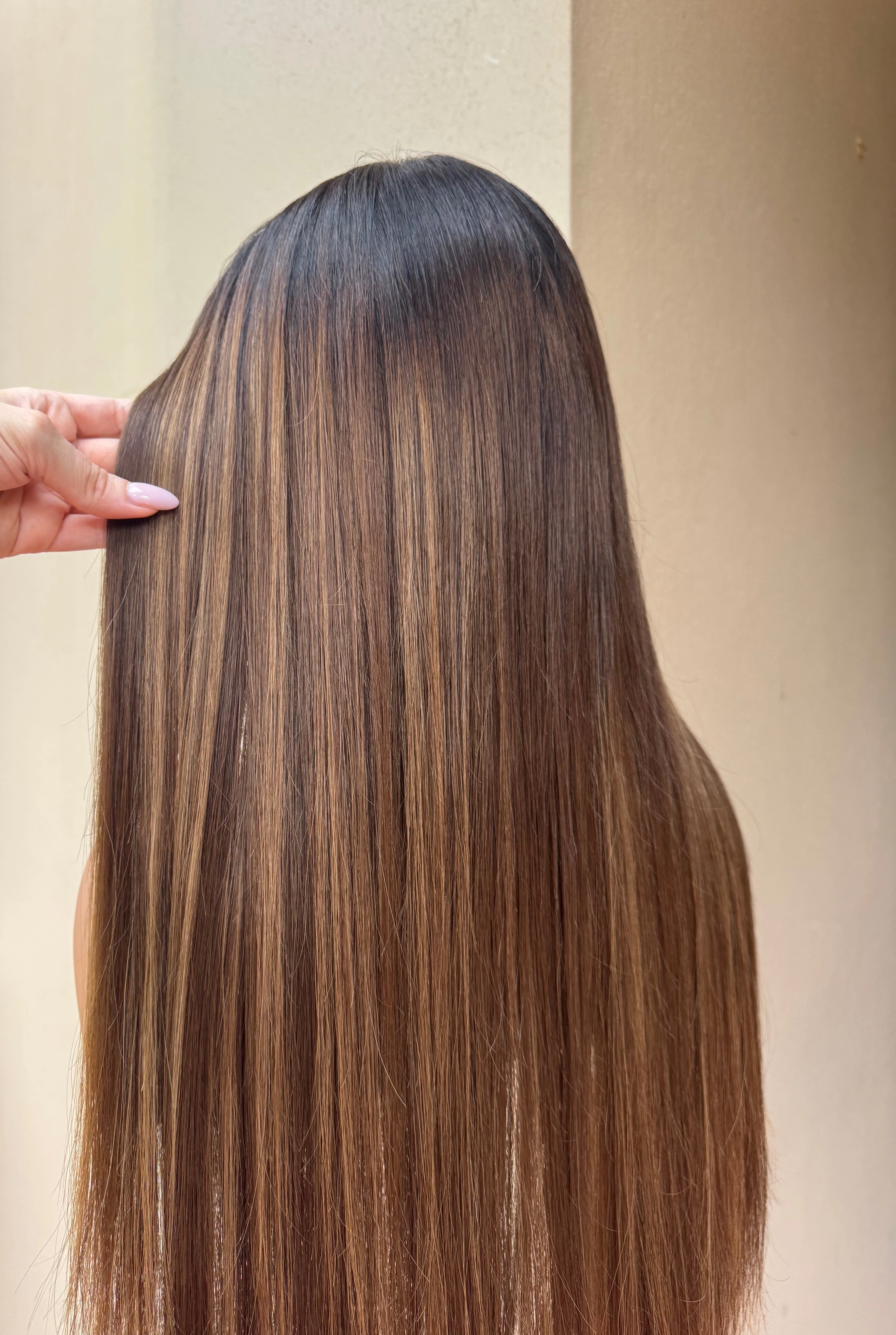 CARTER Lived In Brunette Human Hair Lace Front Wig