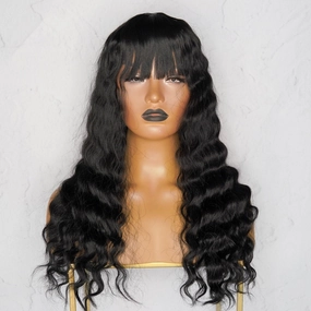 CHELSEA Black Fringe Wig