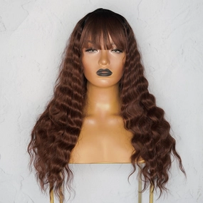 CHELSEA Chocolate Fringe Wig