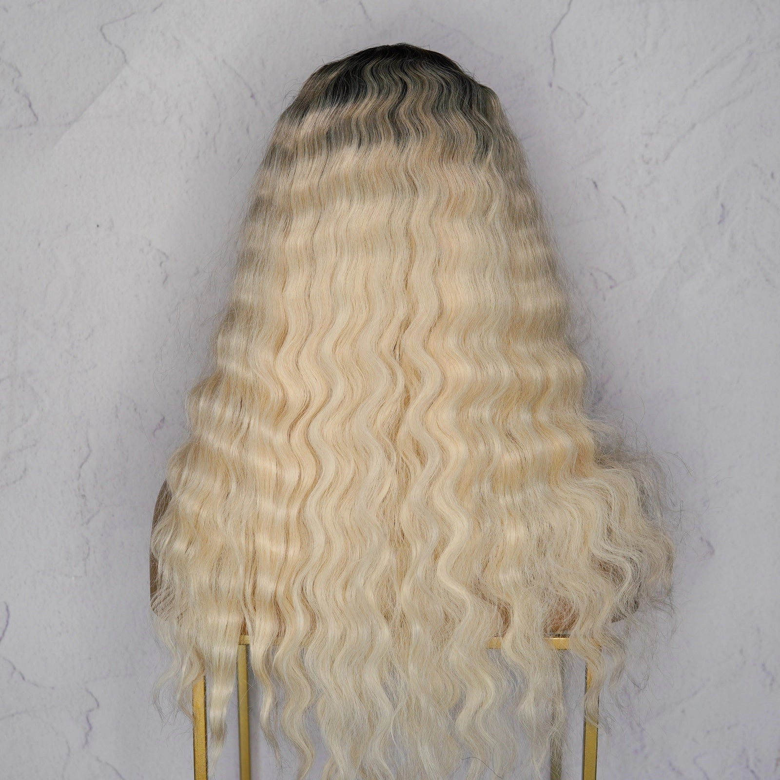 CHELSEA Ombre Platinum Fringe Wig