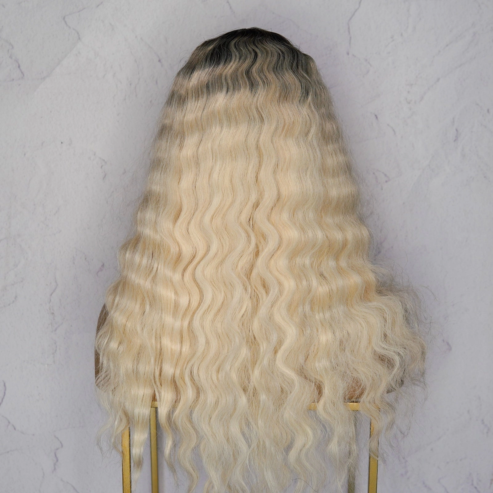 CHELSEA Ombre Platinum Fringe Wig