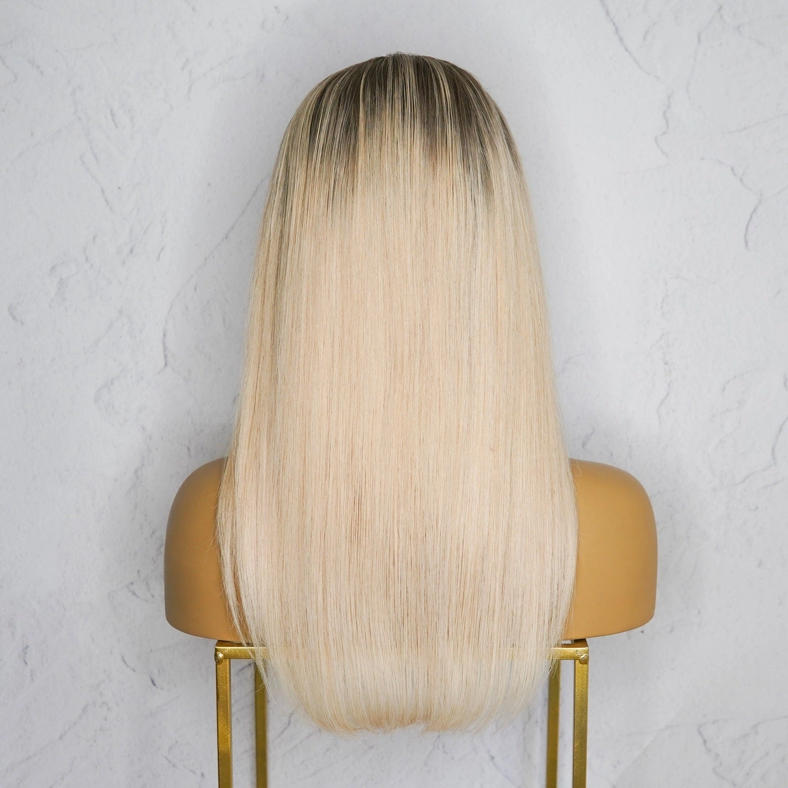 CHERI Ash Blonde Root Human Hair Lace Front Wig ** READY TO SHIP **
