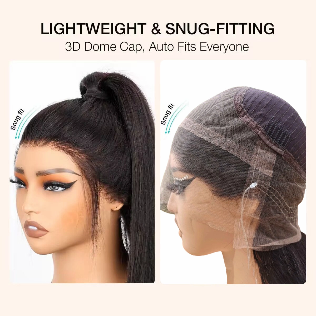 Chinalacewig 360 HD Lace Malaysian Virgin Hair Pre-Plucked Natural Hairline Wavy Wig NCF98