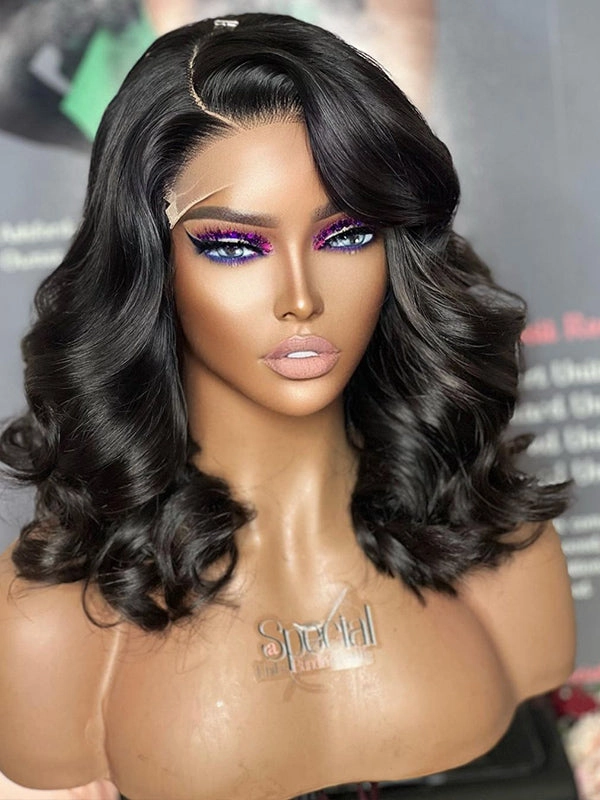 Chinalacewig 50% Off Limited 1 Piece For Natural Color& Burgundy Color 99j Wavy& Curly& Bob Wig 100% Virgin Human Hair Wig For Black Women WH02