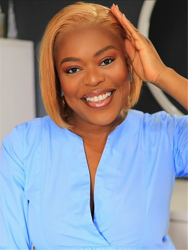Chinalacewig Black Friday Human Virgin Hair Short Bob Style C-part Lace Front Wigs CF552