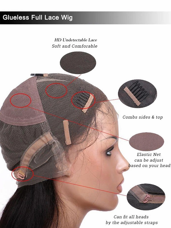 Chinalacewig Glueless Full HD Lace Kinky Curly Bob Human Hair With Bangs NCF35