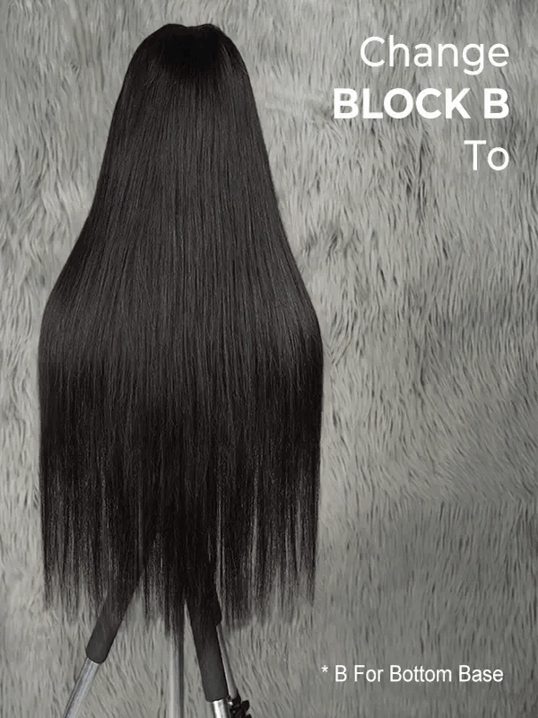 Chinalacewig Silk Bob Block Wig With Optional HD Frontal Lace  Replaceable Tops Renew Wig With Less Cost BR02