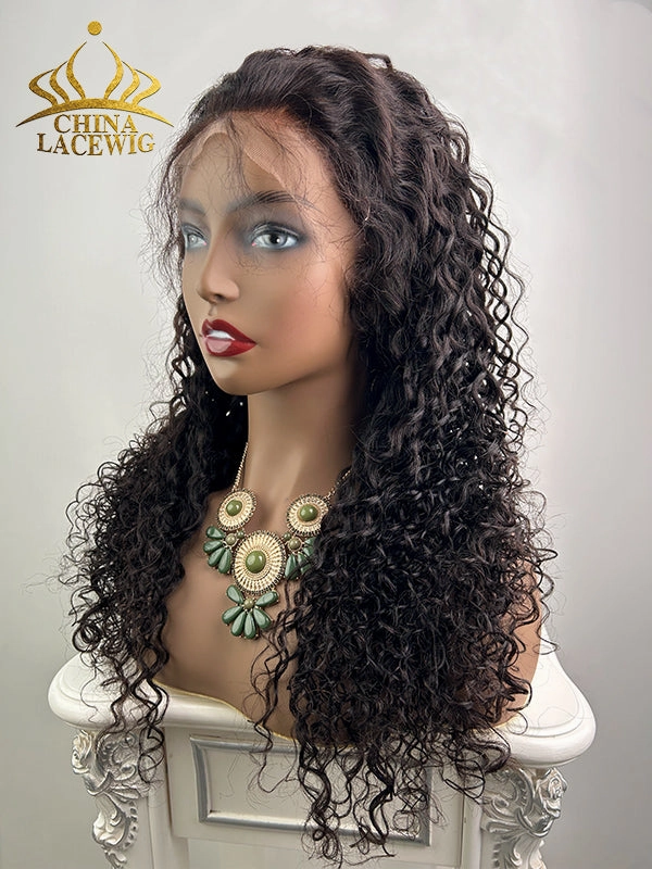 Chinalacewig Undetectable Lace Human Hair Loose Curly 360 Lace Frontal Wig CF361