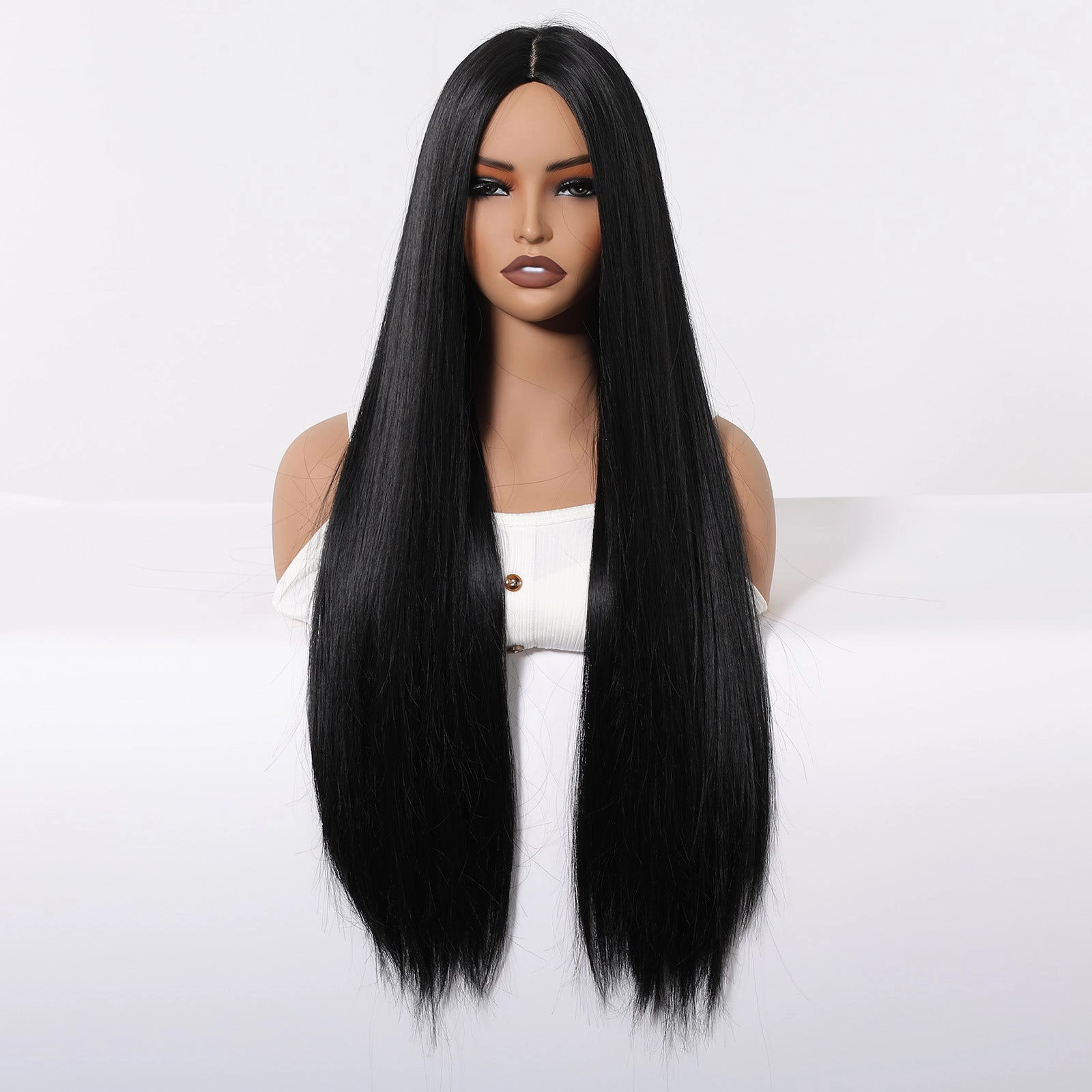 Classic Jet Black Sleek Straight Wig - MARKETPLACE